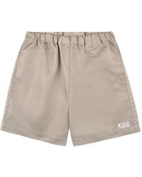 Sporty & Rich - Shorts Con Vita Elasticizzata E Logo - Lyst