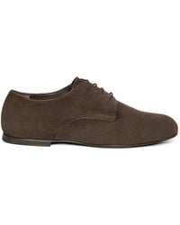 Lardini - Suede Derby Shoes - Lyst