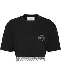 Philipp Plein - Signature Cropped T-Shirt - Lyst