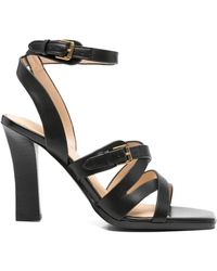 Guess - Strappy Buckle Sandals - Lyst