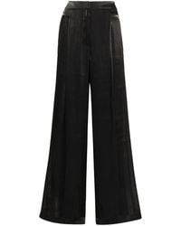 MICHAEL Michael Kors - Georgette Pleated Wide-Leg Trousers - Lyst