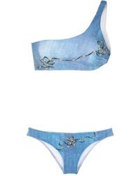 Amir Slama - Embroidered Two-Piece Bikini Set - Lyst