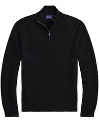 Ralph Lauren - Half-Zip Wool Jumper - Lyst