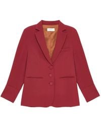 Maliparmi - Blazer À Manches Longues En Tissu Sablé - Lyst