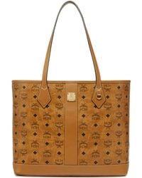 MCM - Logo-Pattern Tote Bag - Lyst