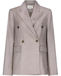 Loulou de Saison - Norma Double-Breasted Peak-Lapel Blazer - Lyst