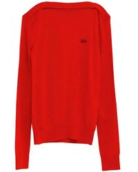 Loewe - Anagram-Embroidered Boat-Neck Sweater - Lyst