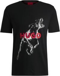 HUGO - グラフィック Tシャツ - Lyst