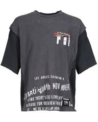 RIVINGTON roi Rebis - Layered-Sleeve Graphic-Print T-Shirt - Lyst