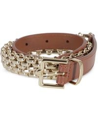 Weekend by Maxmara - Cinturón Con Hebilla Y Cadena - Lyst