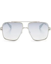 Marc Jacobs - Navigator-Frame Mirrored-Lenses Sunglasses - Lyst