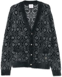 CASABLANCA - Vest Met V-Hals En Logopatroon - Lyst