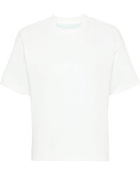 Bottega Veneta - Logo-embroidered Double-layered T-shirt - Lyst