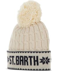 MC2 Saint Barth - Wilhelm Cable-Knit Pompom Beanie - Lyst