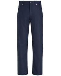 ZEGNA - Pantalon À Fermeture Boutonnée - Lyst