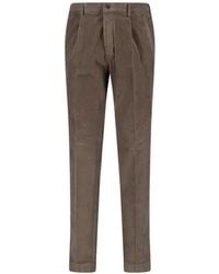 Incotex - Pleated Corduroy Trousers - Lyst