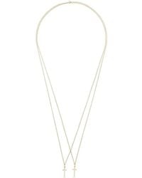 DSquared² - Double Cross Necklace - Lyst