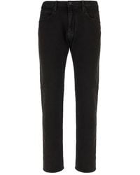 Emporio Armani - Logo-Plaque Jeans - Lyst