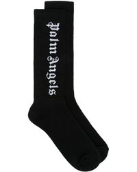 Palm Angels - Logo Intarsia Knit Socks - Lyst