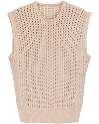JNBY - Knitted Crew-neck Vest Top - Lyst