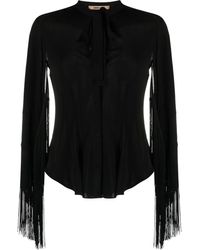Roberto Cavalli - Hemd Mit Fransen - Lyst