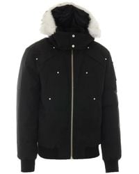 Moose Knuckles - Veste Bomber Original Ballistic À Bords En Peau Lainée - Lyst