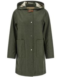 Herno - Imperméable À Capuche Avec Sangle À Boucle - Lyst