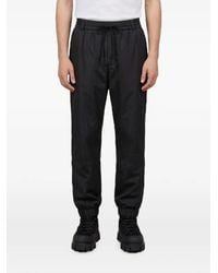 Moncler - Drawstring-Waist Logo-Patch Track Pants - Lyst