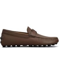Tod's - Mocassini Con Logo A T - Lyst