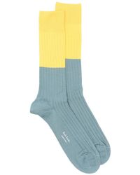Paul Smith - Candles Geribbelde Sokken Met Colourblocking - Lyst
