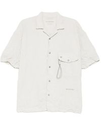 and wander - Washer Pleated Short-Sleeve Shirt - Lyst