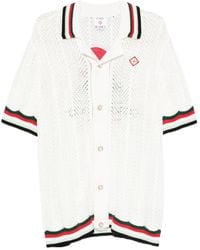 CASABLANCA - Overhemd Met Geborduurd Logo - Lyst