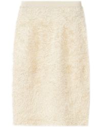 Fabiana Filippi - Textured-Finish Midi Skirt - Lyst