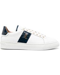 Billionaire - Logo-embellished Leather Sneakers - Lyst