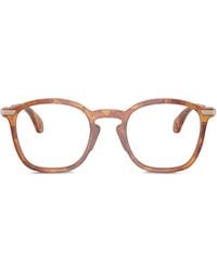 Moncler - Tortoiseshell-Effect Round-Frame Glasses - Lyst