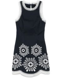 Maje - Embroidered Mini Dress - Lyst