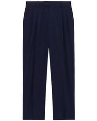 Drole de Monsieur - Pleated Straight-Leg Trousers - Lyst