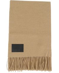 Hogan - Sciarpa Con Frange E Applicazione Logo - Lyst