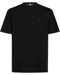 KARL LAGERFELD - Kameo Logo-Embroidered T-Shirt - Lyst