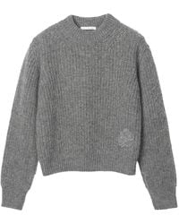 Cecilie Bahnsen - Bega Fisherman Knit Flower Appliqué Pullover - Lyst