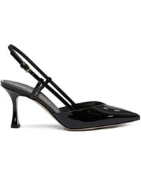 Ninalilou - 70 Mm Mya Lakleren Slingback Pumps - Lyst