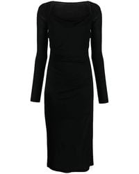 Helmut Lang - Scala Open-Back Midi-Dress - Lyst