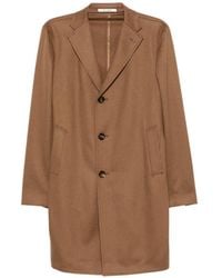 Tagliatore - Single-Breasted Notched-Lapels Coat - Lyst