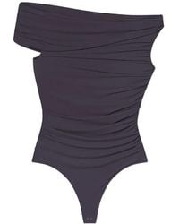 Agolde - Sherilyn Draped Bodysuit - Lyst