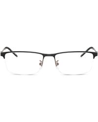 Emporio Armani - Rectangle Frame Glasses - Lyst