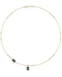 SOLO for Diamonds - Evergreen Emerald-Embellished Necklace - Lyst