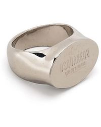 DSquared² - Anello Con Logo Inciso - Lyst