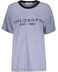 Philosophy Di Lorenzo Serafini - T-Shirt A Righe - Lyst