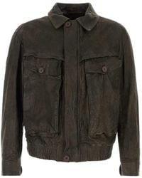 Salvatore Santoro - Button-Up Leather Jacket - Lyst