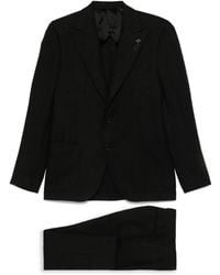 Lardini - Brooch-Detail Suit - Lyst